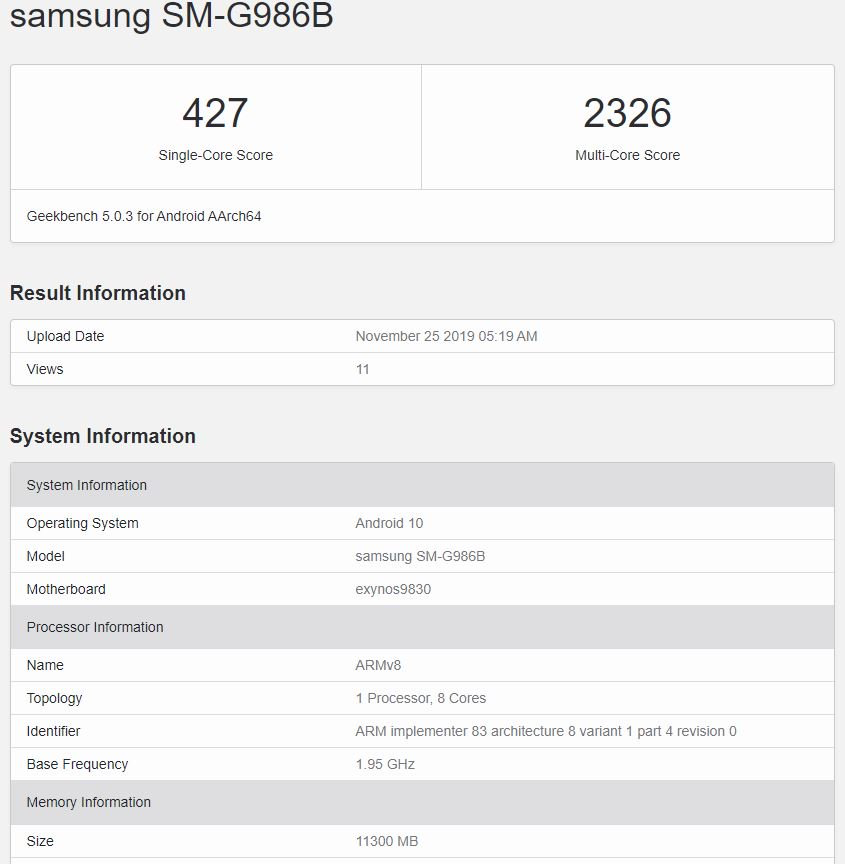 Samsung Galaxy S11 5G Specs And Benchmark Results Revealed | Tom's Guide