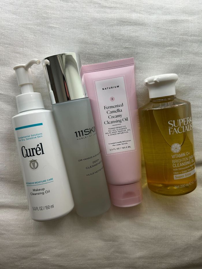 Junior beauty editor Grace Lindsay's collection of cleansing oils