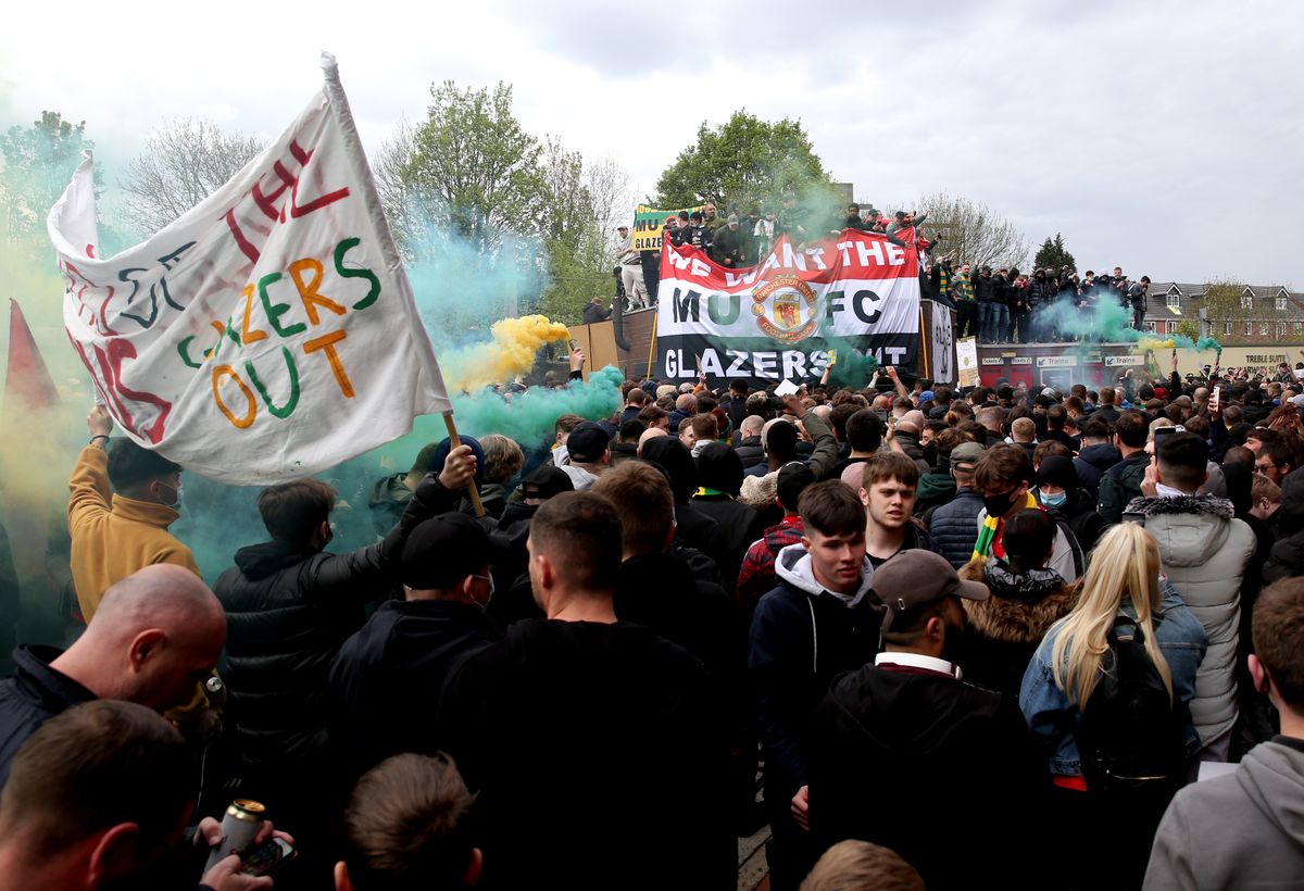 Manchester United fan protest – Old Trafford