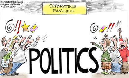 Political Cartoon U.S. Trump immigration policy family separation politics