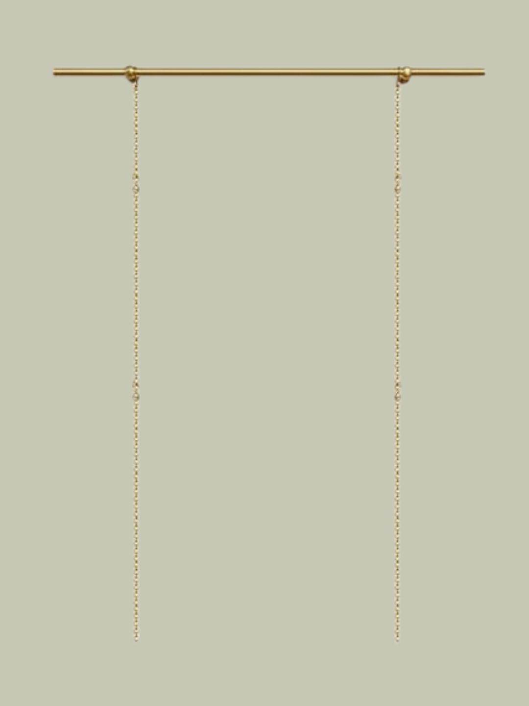 Generic, Wall-Mounted Art Display Rail With Brass Rod