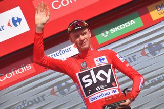 Another day in red for Chris Froome (Team Sky)
