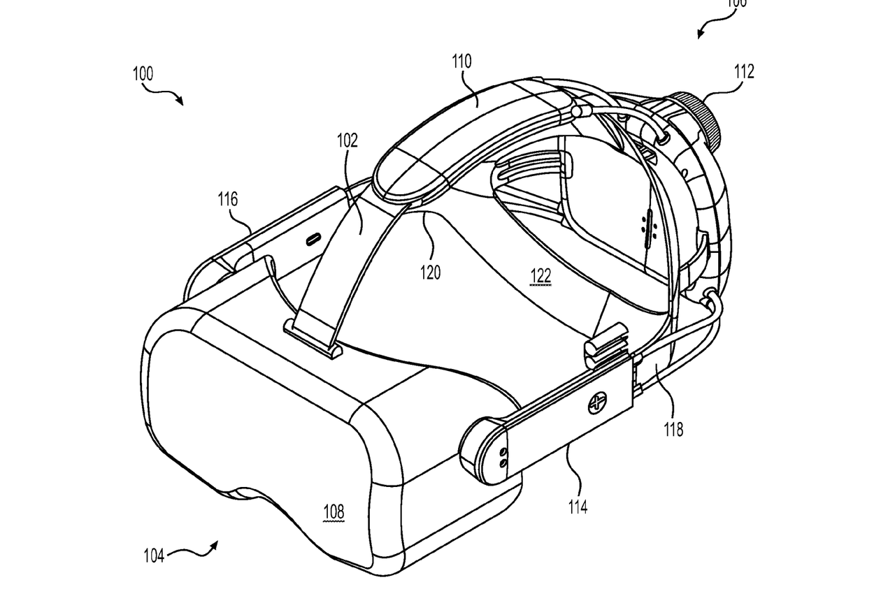 A potential look at Valve's VR headset, patent drawings