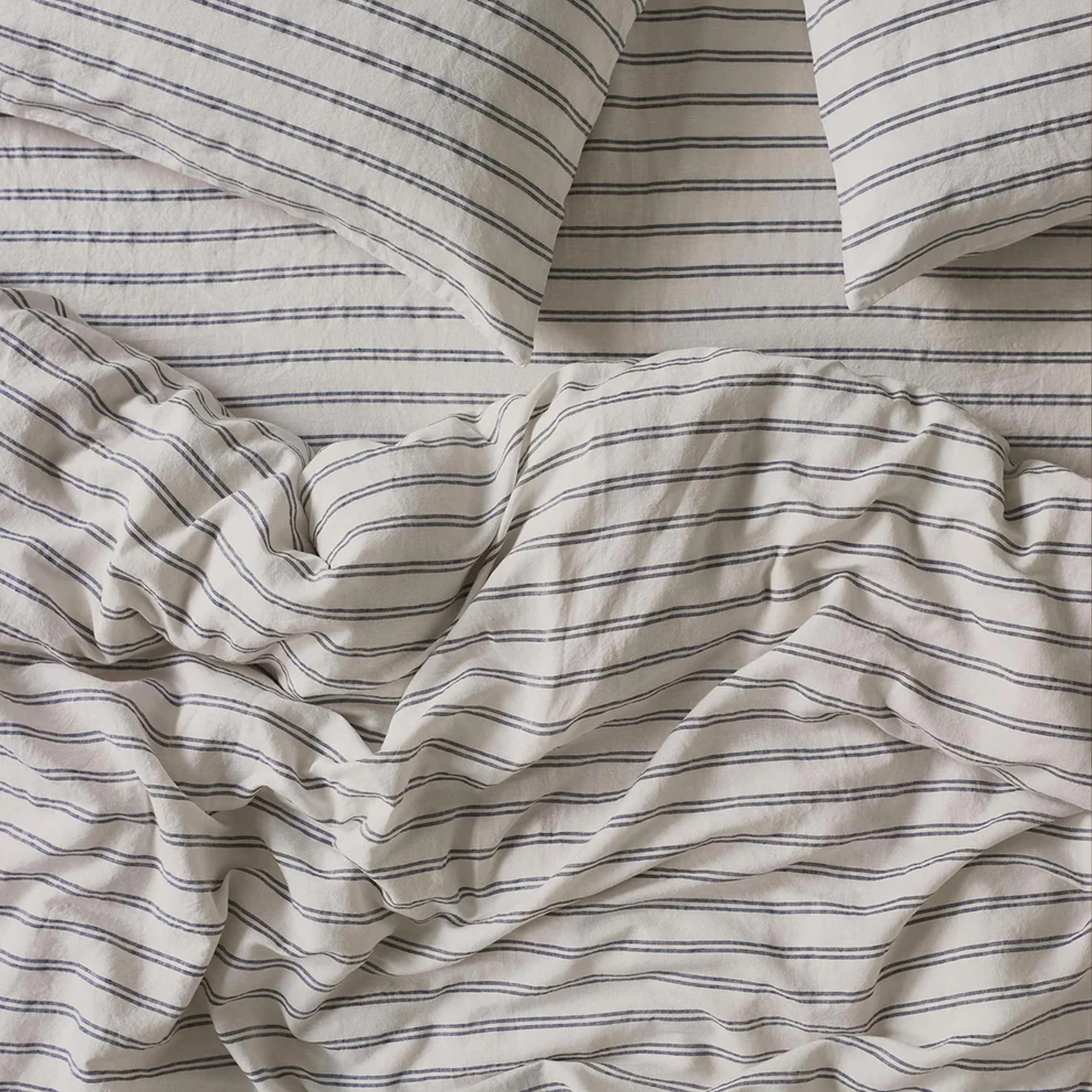 Piglet in Bed, Kemptown Stripe 100% Linen Duvet Cover