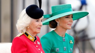 The Princess of Wales and Queen Camilla during the Trooping The Colour last year.