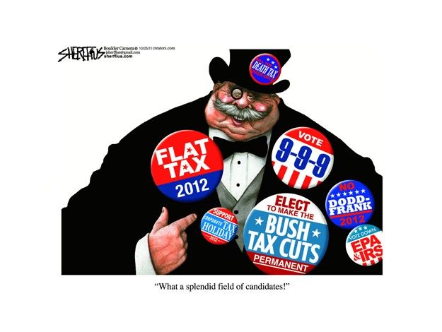 Tax-crazed candidates