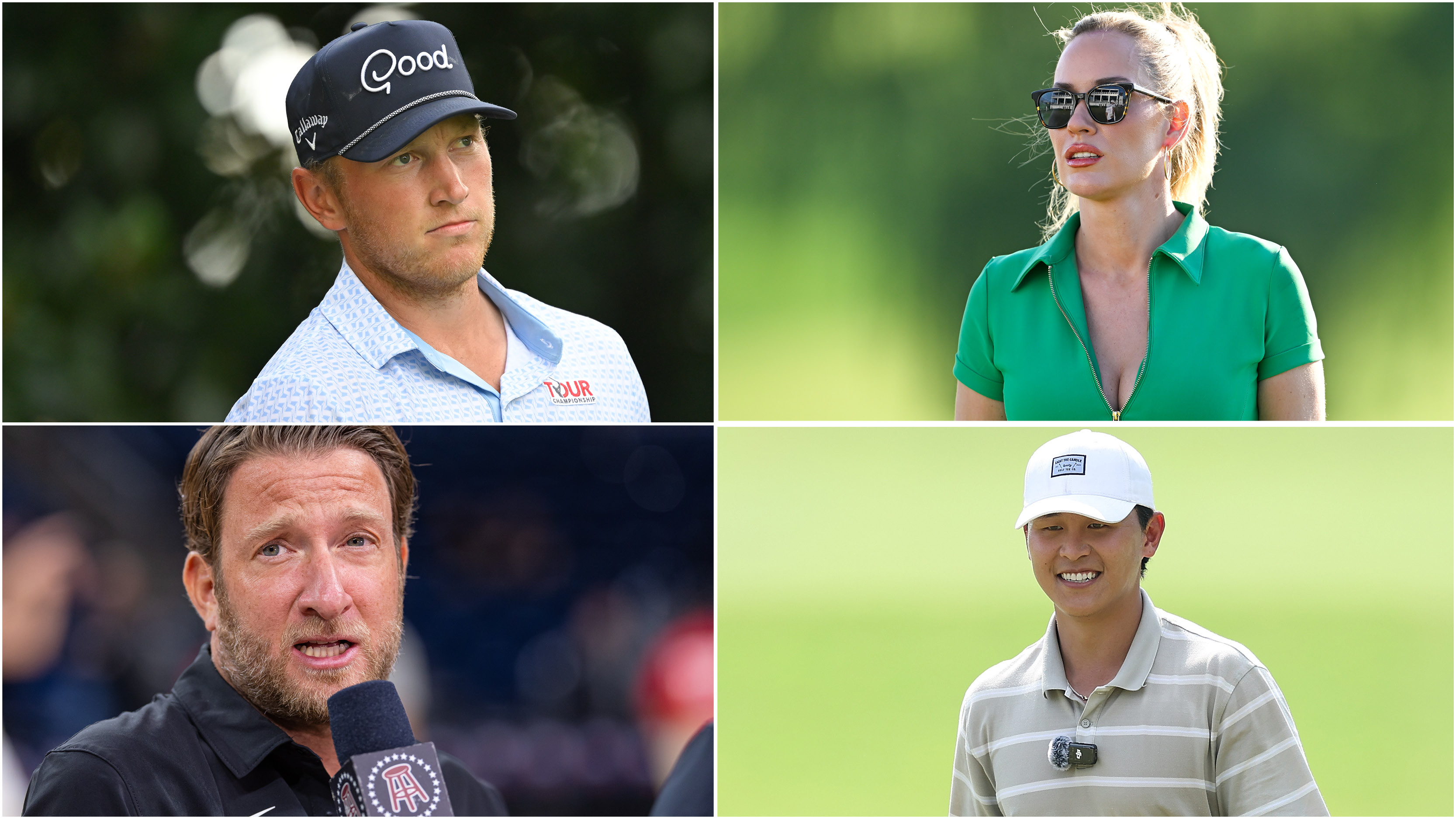 Brad Dalke, Paige Spiranac, Dave Portnoy and Luke Kwon