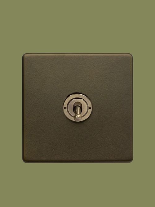 The Eton Collection Bronze 20A 1 Gang 2 Way Toggle Switch