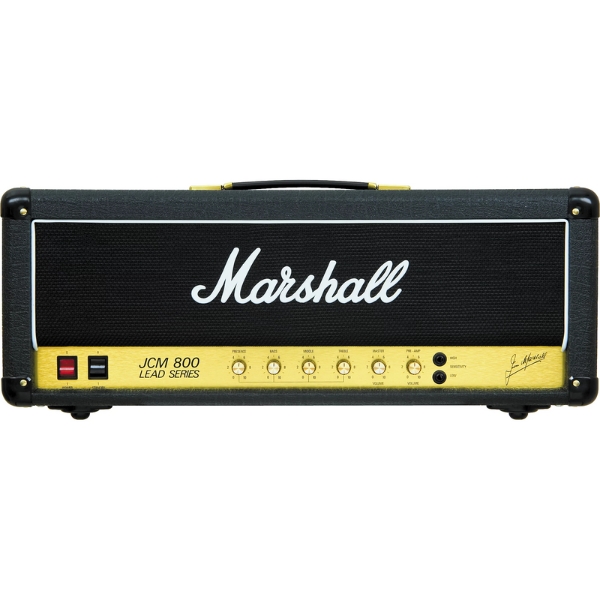 A Marshall JCM800 2203 tube amp head