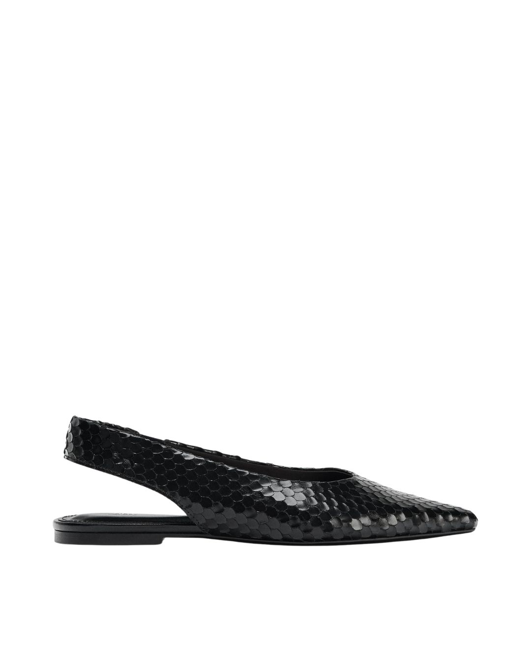 zara black pointed slingbacks