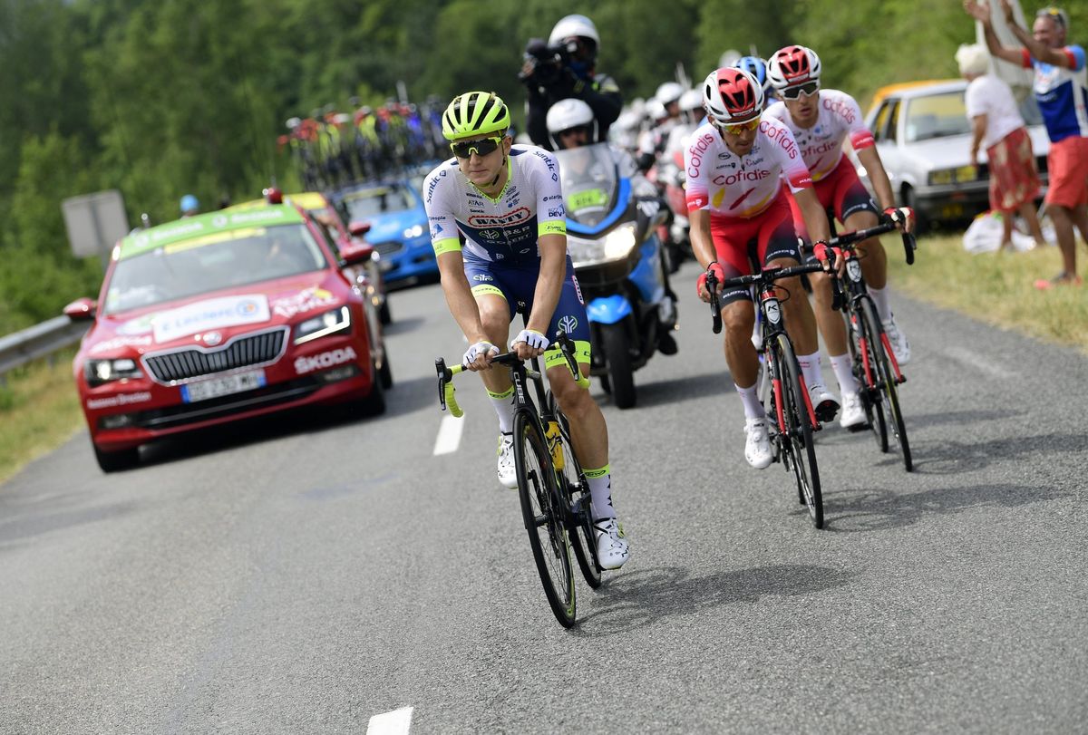 The breakaway during stage 11 of the Tour de France