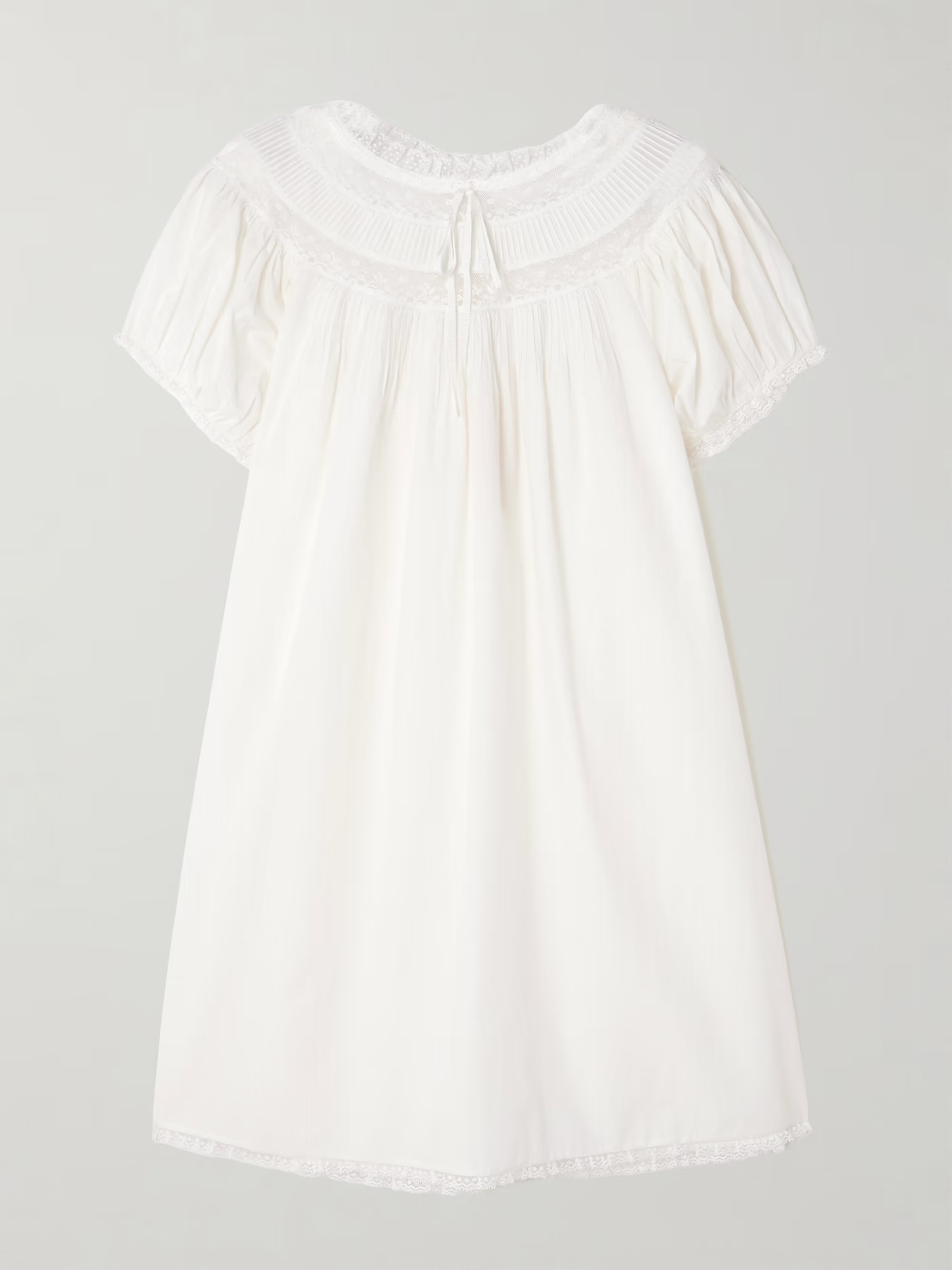 Doen, Nessie Broderie Anglaise Organic Cotton Mini Dress
