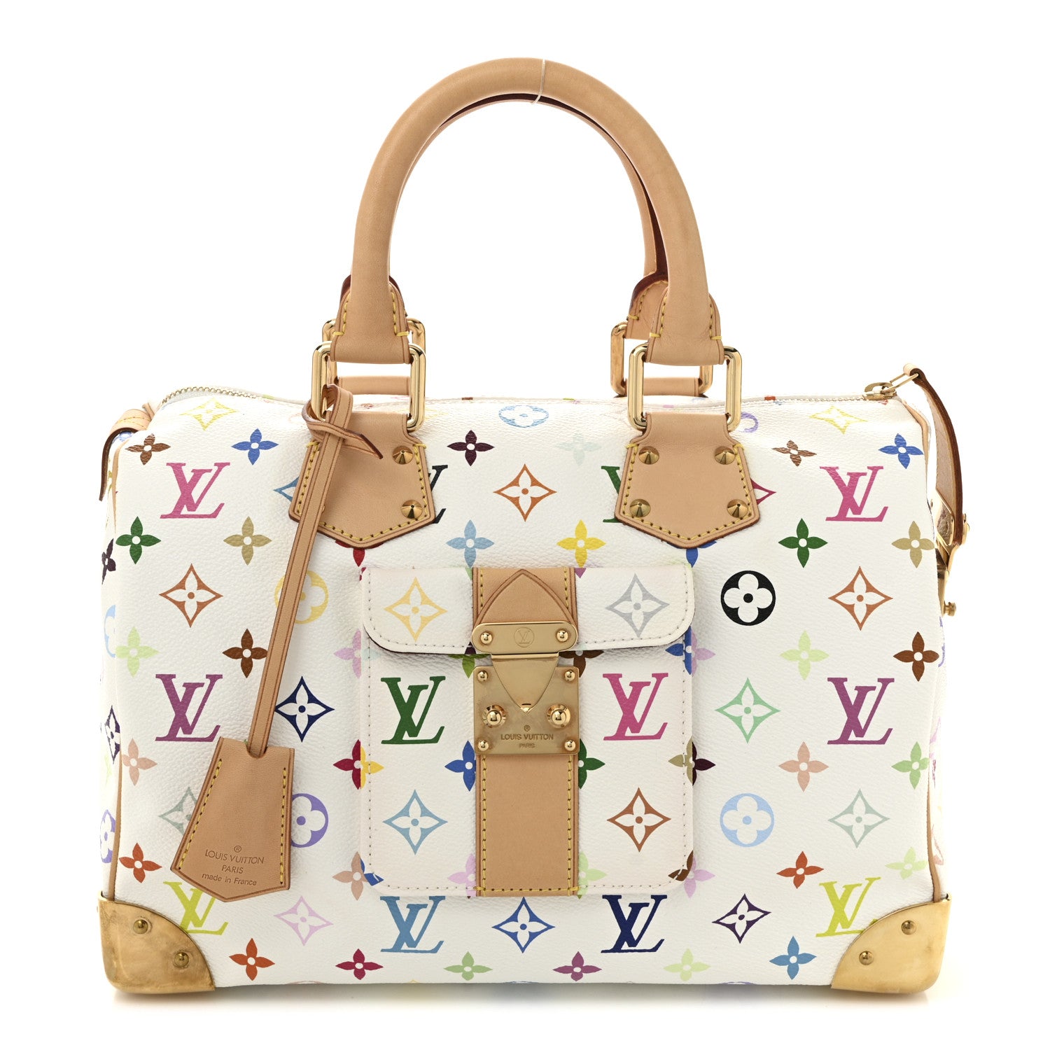 Monogram Multicolor Speedy 30 White