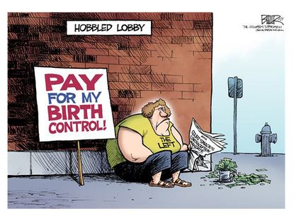 Political cartoon Hobby Lobby SCOTUS