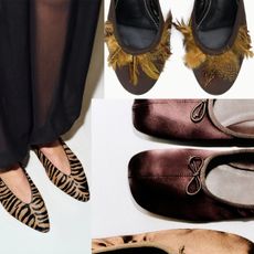 collage of new fall 2026 shoes from Reformation, Staud, and COS