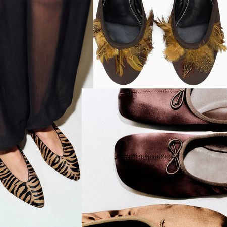 collage of new fall 2026 shoes from Reformation, Staud, and COS
