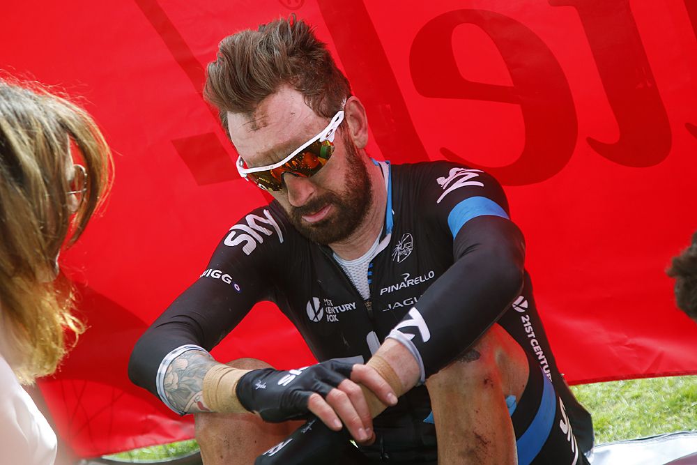 Bradley Wiggins after his final race with Team Sky