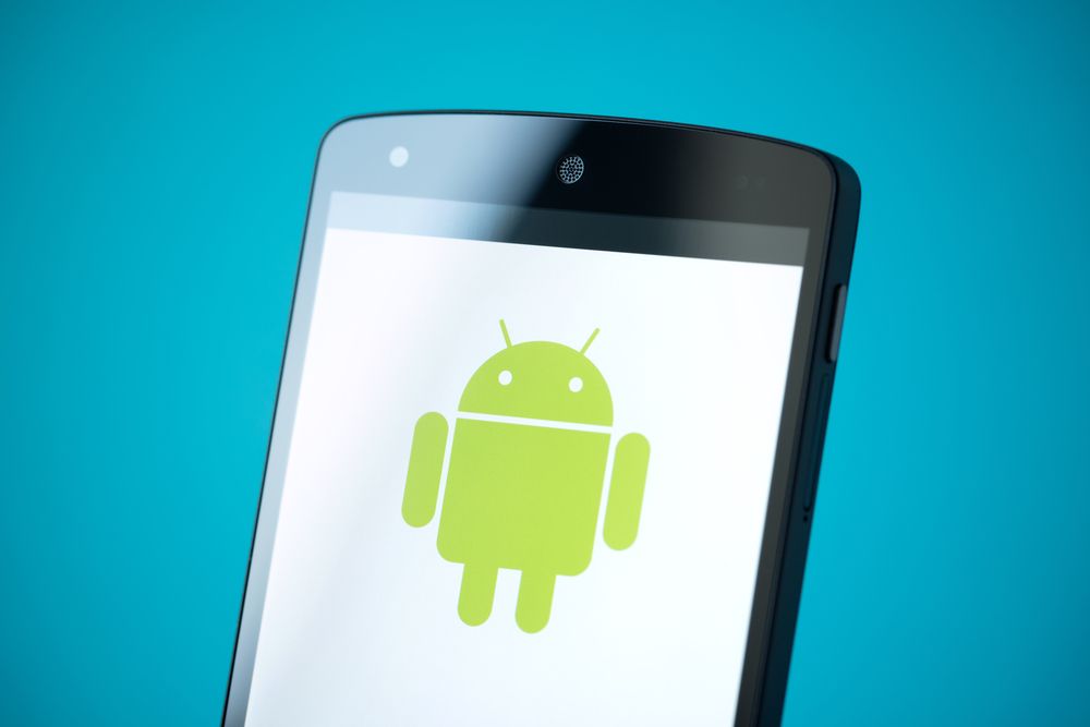 Android OS on a smartphone 