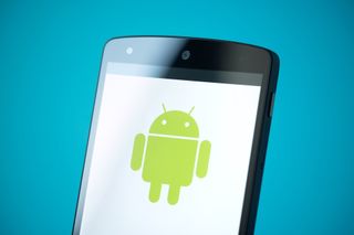 Android OS on a smartphone 