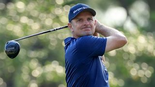 Justin Rose takes a shot at the US Open