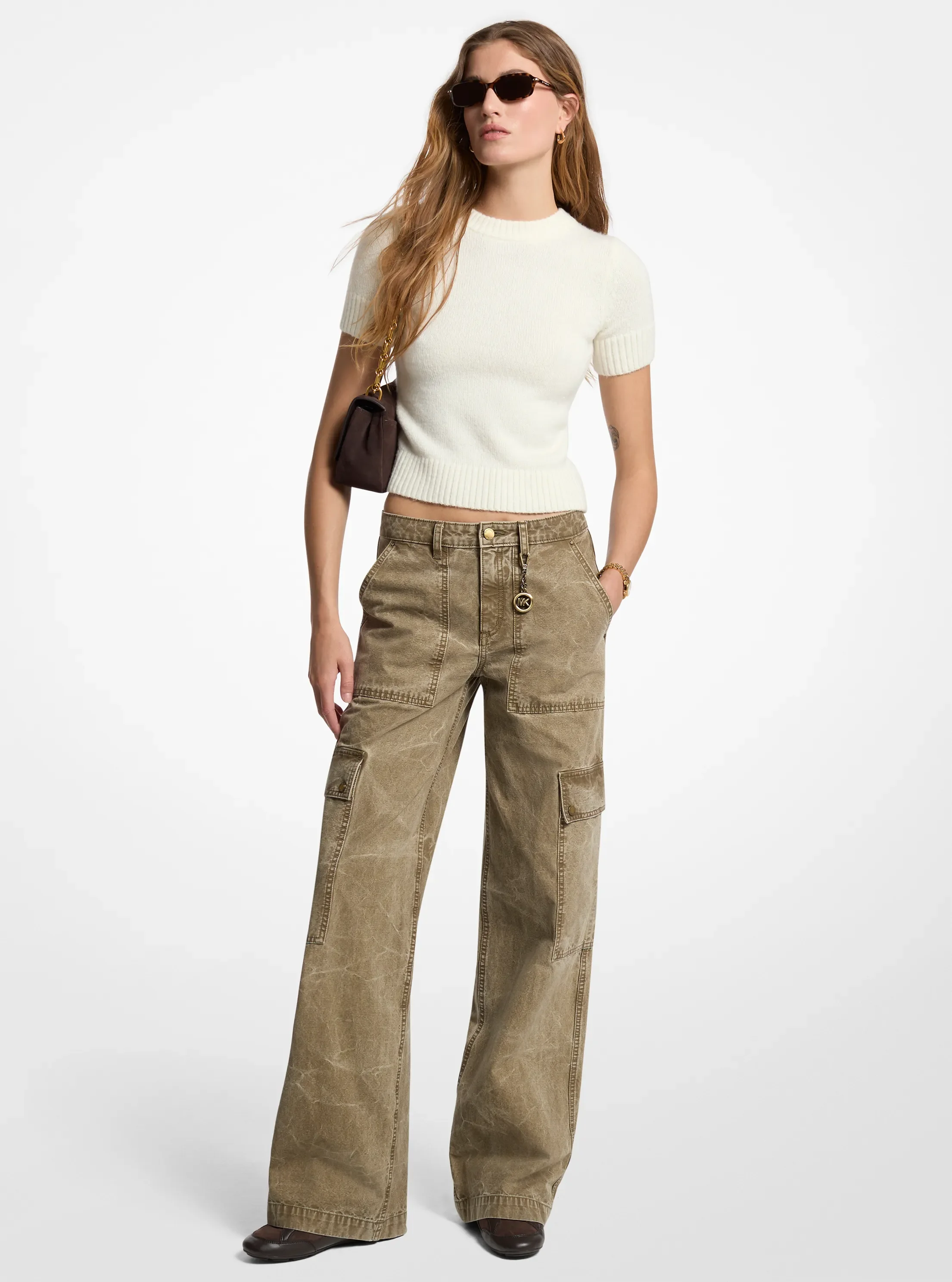 Michael Kors, Garment-Dyed Denim Cargo Pants