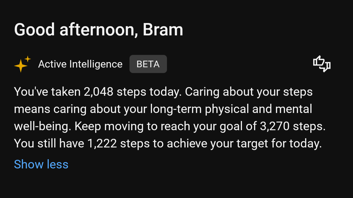 Garmin Active Intelligence