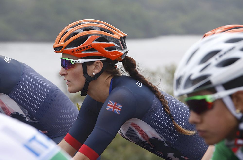 Lizzie Armitstead (Great Britain) in the women's Olympic Games road race