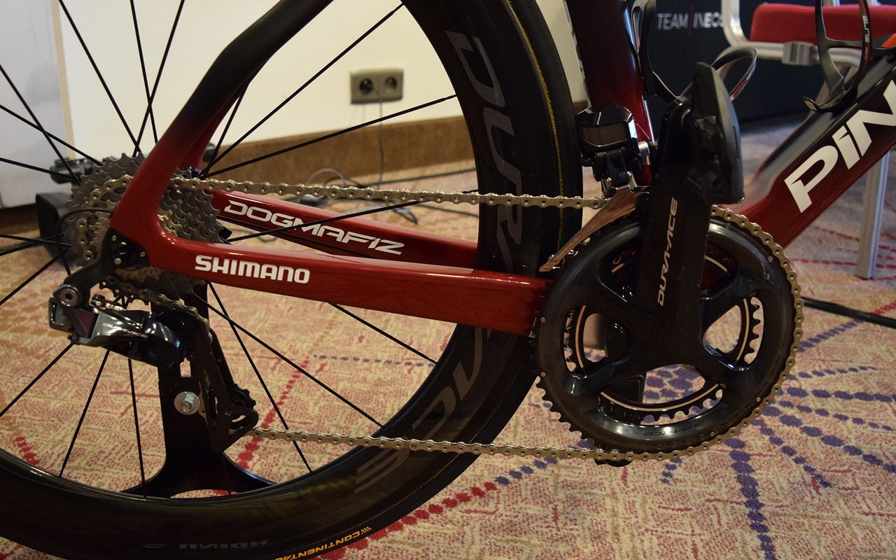 Team Ineos stick with the Shimano Dura-Ace R9150-P drivetrain