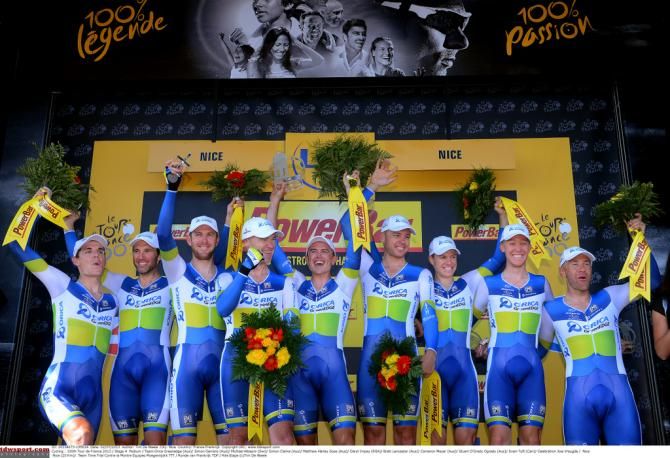 Orica-GreenEdge won the only team trial of the 2013 Tour