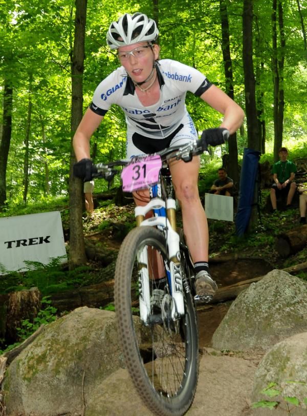 Rosario Joseph (Giant Rabobank) riding in the top ten