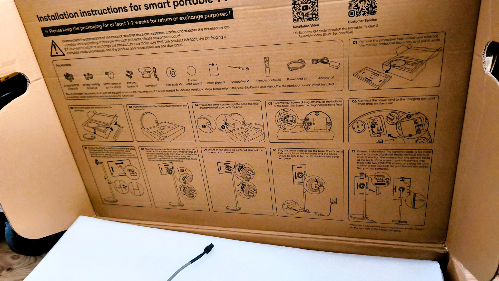 Apolosign 32" Smart Portable TV