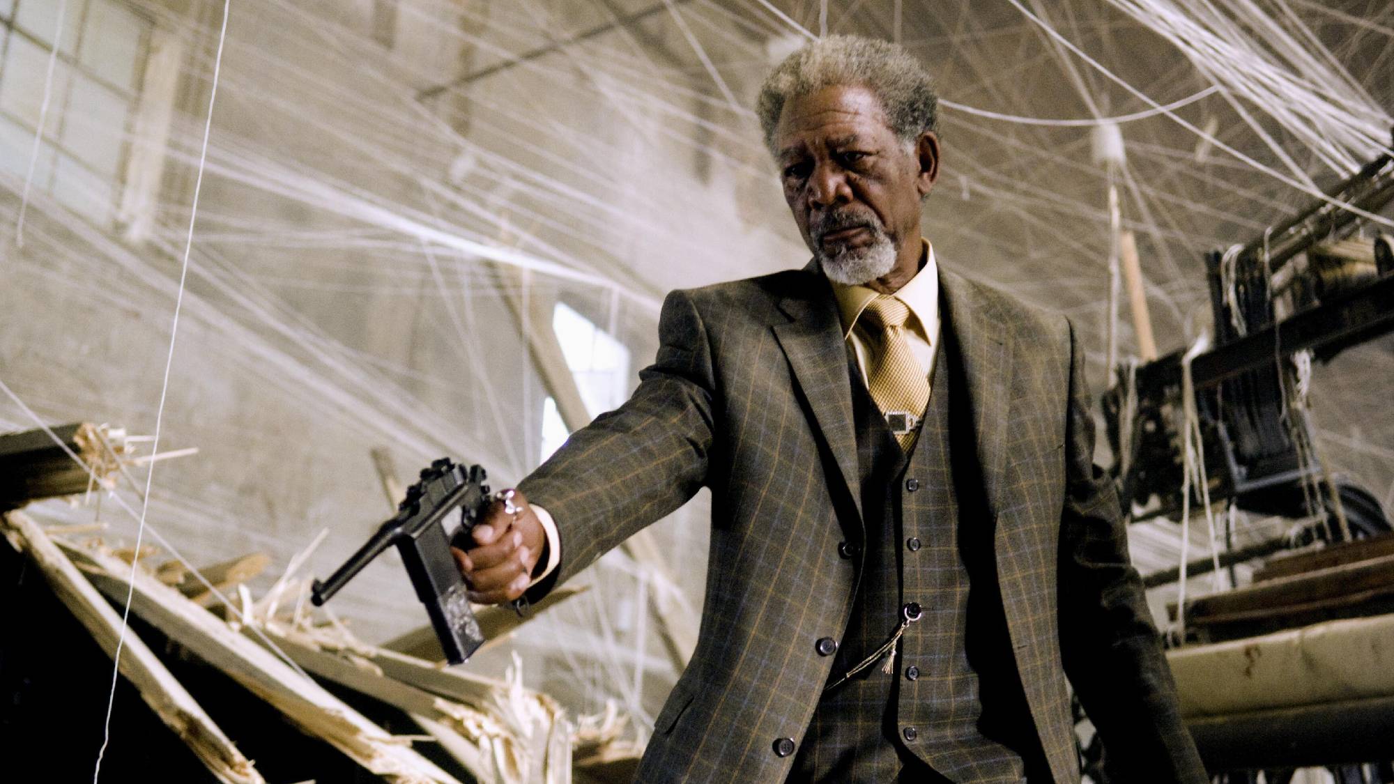 Morgan Freeman as Mr. Sloan in "Wanted"