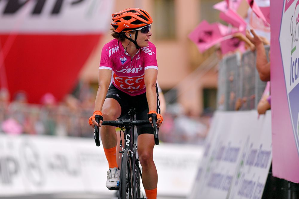 Marianne Vos (CCC-Liv) sprints to win stage 7 at the Giro Rosa