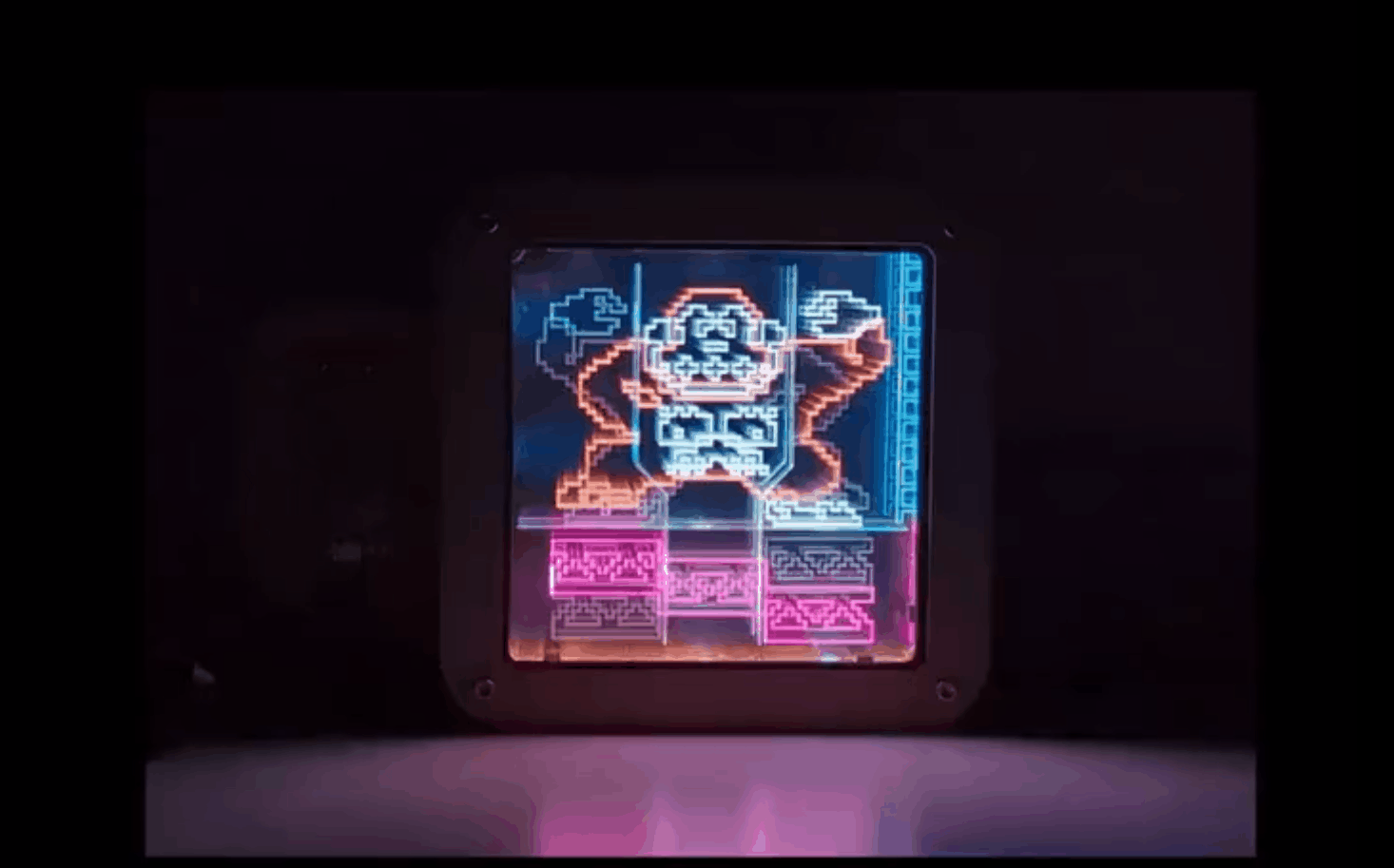 Raspberry Pi Pico animiert LED-Retro-Art-„Neon“-Rahmen