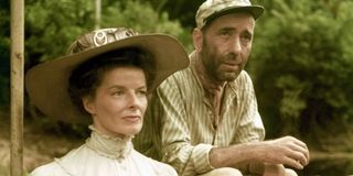 Katharine Hepburn and Humphrey Bogart in The African Queen