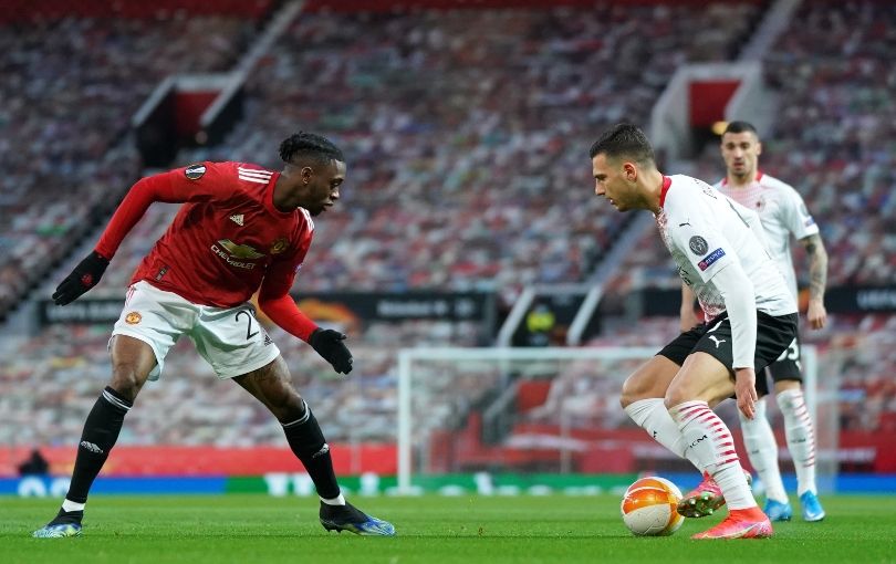 Aaron Wan-Bissaka and Diogo Dalot