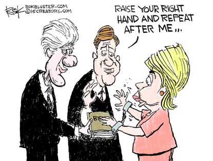 Political cartoon U.S. Hillary Clinton Emails