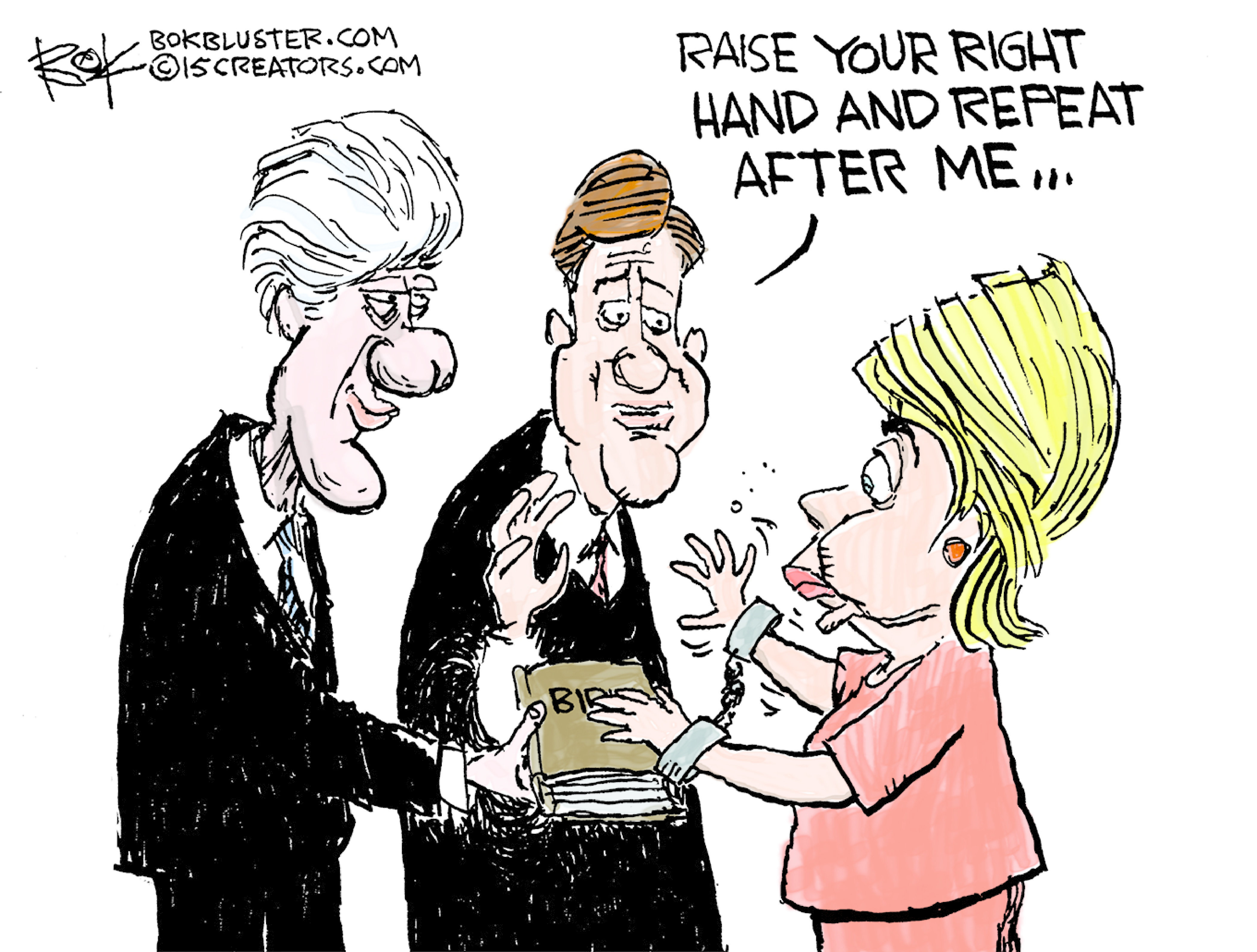 Political cartoon U.S. Hillary Clinton Emails