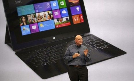 Microsoft CEO Steve Ballmer unveils Surface, the company&amp;#039;s iPad rival: The tech giant is attracting the right kind of attention for its recent torrent of innovation.