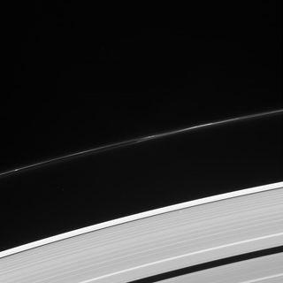 Star Visible Through Saturn's A Ring