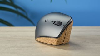 A Lenovo Go Wireless Vertical mouse