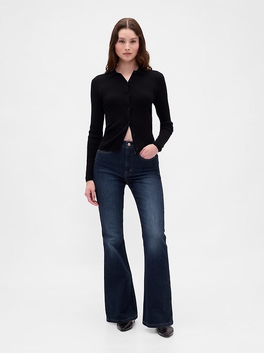 High Rise &#039;70s Flare Jeans