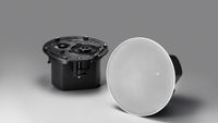 Audio-Technica ATSP-30 network ceiling speaker in black. 
