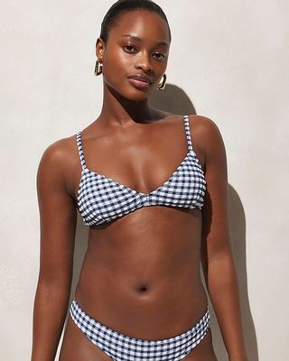 French Bikini Top in Gingham