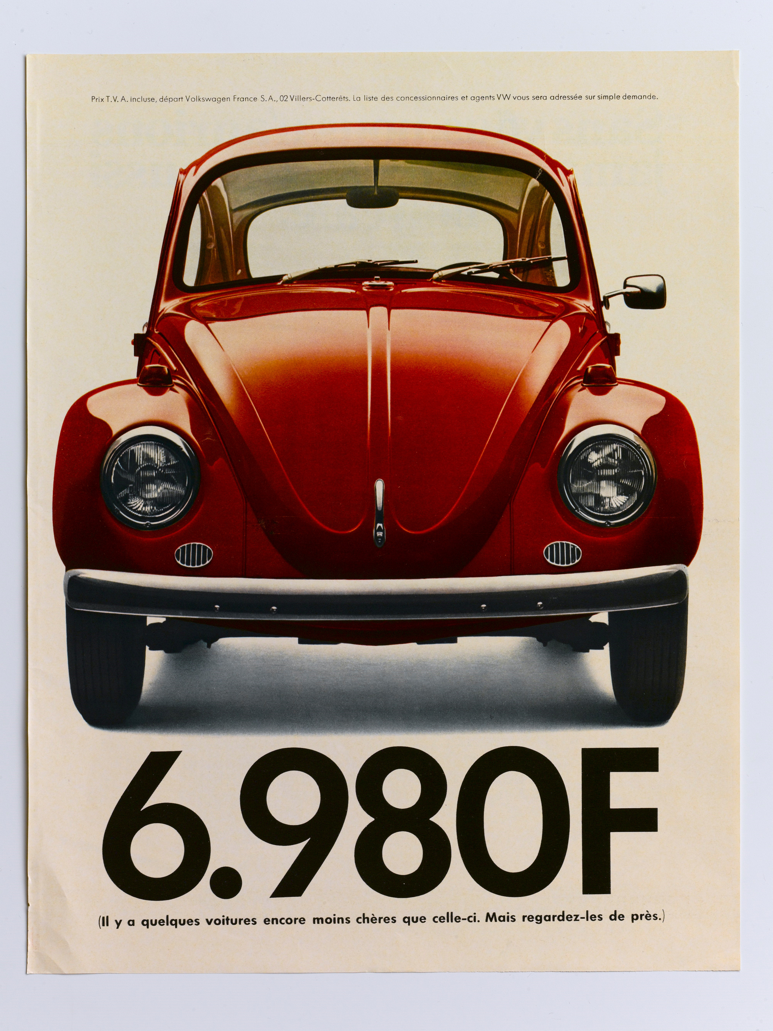 A 1970 ad image for Volkswagen by Hans Hansen
