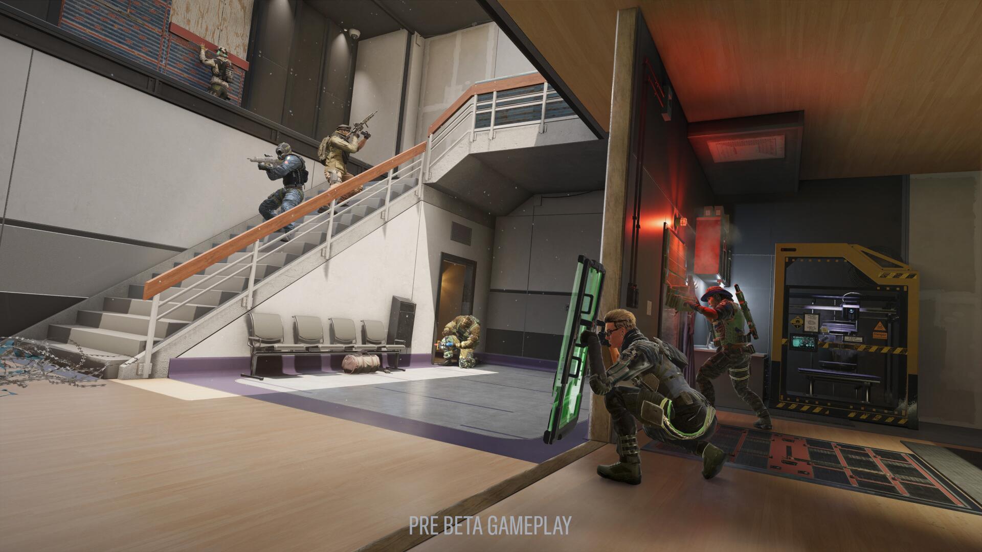 Rival squads are ready to clash in Dual Front mode in Tom Clancy's Rainbow Six Siege X, in the District map