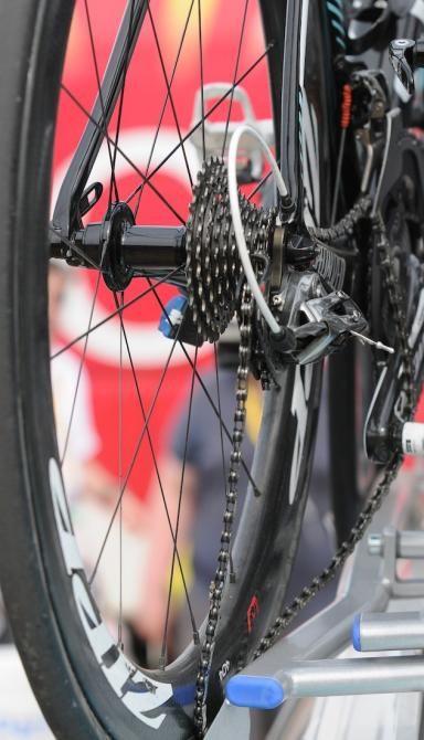Martin's crashed bike