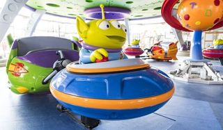 Alien Swirling Saucers at Toy Story Land in Disney's Hollywood studios.
