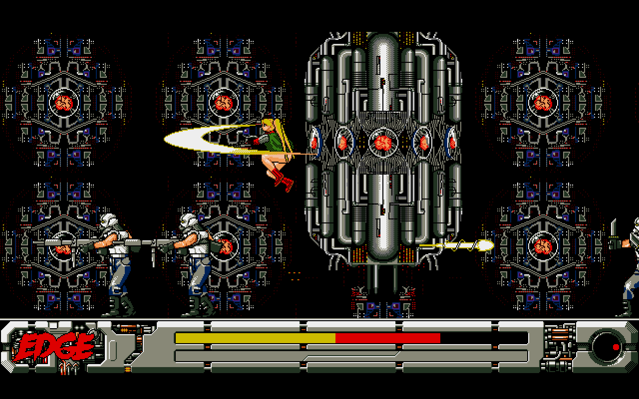 Sidescrolling action game Edge for PC-98