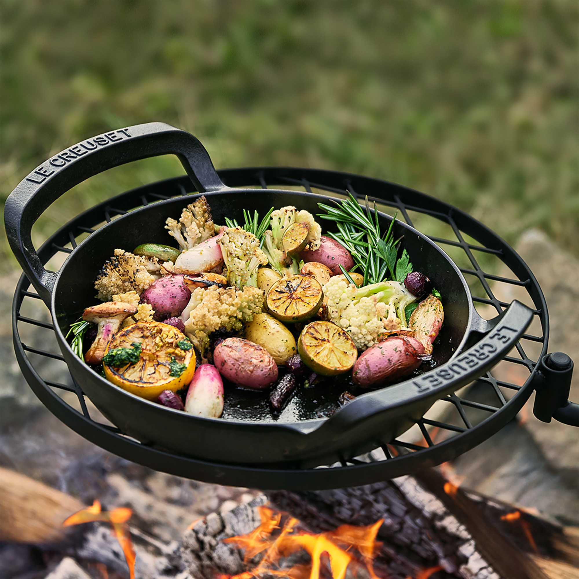Le Creuset's outdoor cooking range